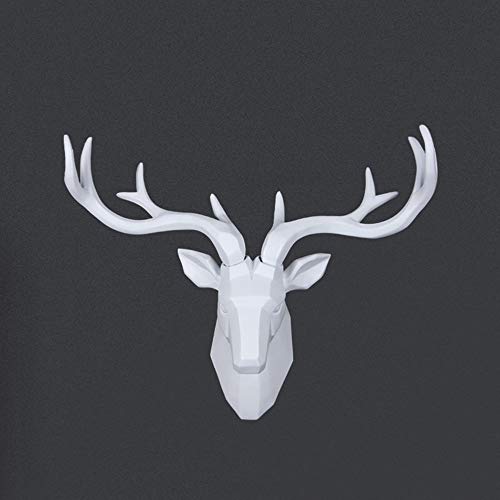 Tête de cerf en résine décoration de mur intérieure pour salon et bar