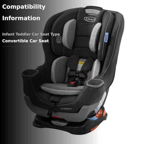 Graco Extend2Fit Convertible Car Seat | Ride Rear Facing Longer with Extend2Fit, Redmond