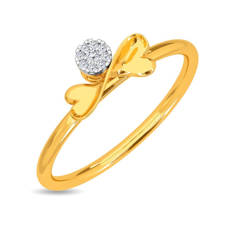 KISNA 14KT White Gold SI Diamond Ring for Women - Bow S21 (B095K13CR9) Amazon Price History, Amazon Price Tracker