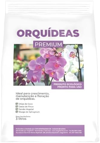 Substrato Para Orquídeas Premium 3 Litros