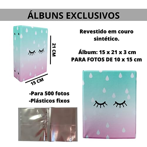 Album De Fotos 10x15 Com 500 Fotos Chuva De Benção Amor