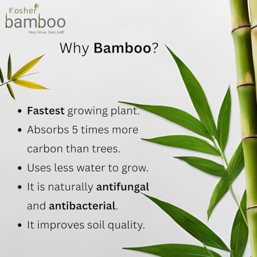 Image of Kosher Bamboo Facial Tissue Box - Pack of 4 - Made of Pure bamboo Pulp - 2 Ply - 100 pulls each (GreenGrove)