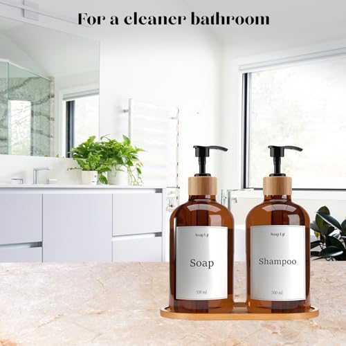2 x 50 cl Dispensers for Soap Shampoo, Washing-up Liquid - Image 3