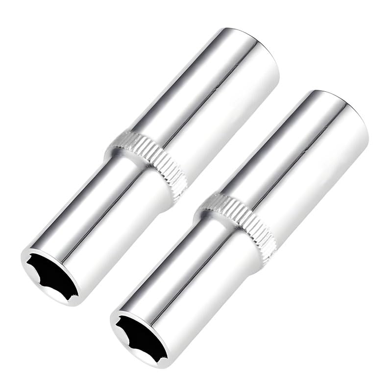 2 PCS 10x64mm Inch Drive Impact Socket Set, Ratchet Set for Home DIY Daily Maintenance, Industrial Decoration