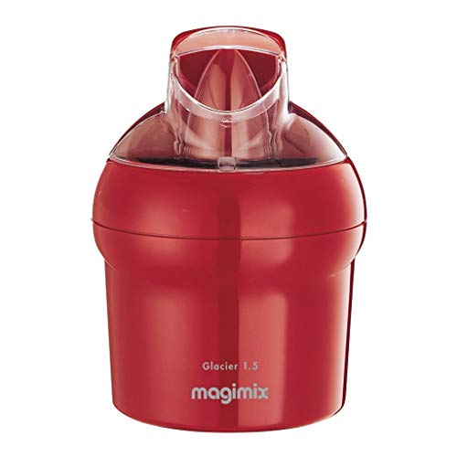 Preisvergleich Produktbild Magimix 11669 Glacier Eismaschine, Edelstahl, Rot