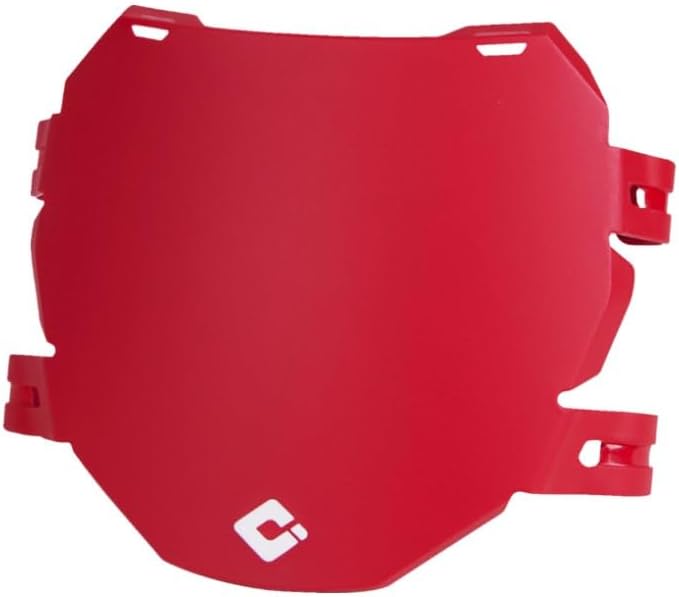 ODI Mountain Bike/E Bike Downhill Front Fork Number Pad Choose Your Color (Black, Blue, Red, Gray) Number Plaque (Red)