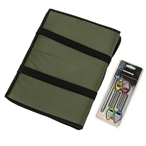 Zkydhbd Olivgrüne Abhakmatte mit Angelwerkzeug