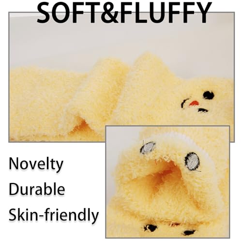 Image of Benefeet Sox Womens Fuzzy Socks Girls Cute Slipper Sock Funny Fluffy Winter Warm Soft Cozy Plush Indoor Sleep Sock