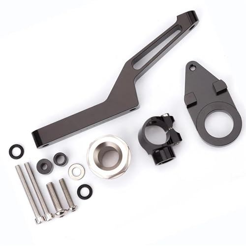 Support alu CNC amortisseur direction Kawasaki ZX6R stabilisation moto