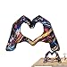 Hearts Hands Sculpture Decor - Love Hands Statue Room Decoration, Finger Modern Statue, Heart Shaped Hand Ornament Living Room Decoration | Colorful Painting Heart Hand Sculptures, Love Gesture Pop
