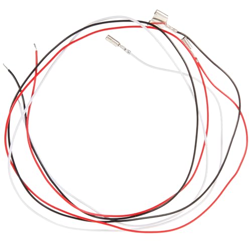 VANZACK 3 Cables para Tocadiscos Cables de Fono Líneas de Datos de Fonógrafo Plástico Color Rojo y Negro Conexión Estéreo para Equipos de Audio Analógico