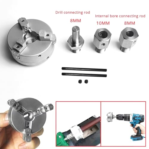 Mandril de Torno Autocentrante Centrado Perfecto para Tu Taladro 6