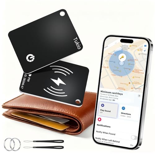 Ya en manzanajugosa.com: Air Tag Card, Smart Wallet Tracker Localizador Compatible con Apple Buscar App (Sólo iOS), IP68, Recargable Rastreador Bluetooth Ultrafina para Cartera, Llaves, Maleta, Equipaje, Negro 2 Pack