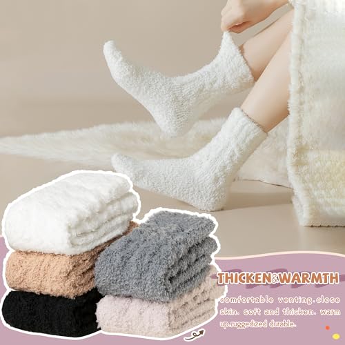 WEVIAS Womens Fuzzy Socks Slipper Fluffy Comfy Cozy Winter Soft Warm Fleece Cabin Plush Sleep Socks2