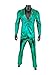 Nawgut Sequin Blazer Metallic Slim Suit 2 Piece Set Disco Prom Shiny Outfit Wedding Party Banquet Fashion Jacket Pant for Mens Adult-Medium
