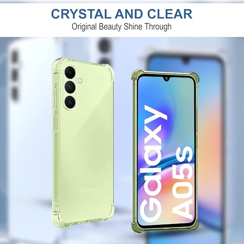 Image of CEDO Samsung Galaxy A05s (4G) Bumper Case | Soft Jel Flexible Thin Full Protection Shock Proof Clear TPU Back Case Cover for Samsung Galaxy A05s (4G) (Transparent)