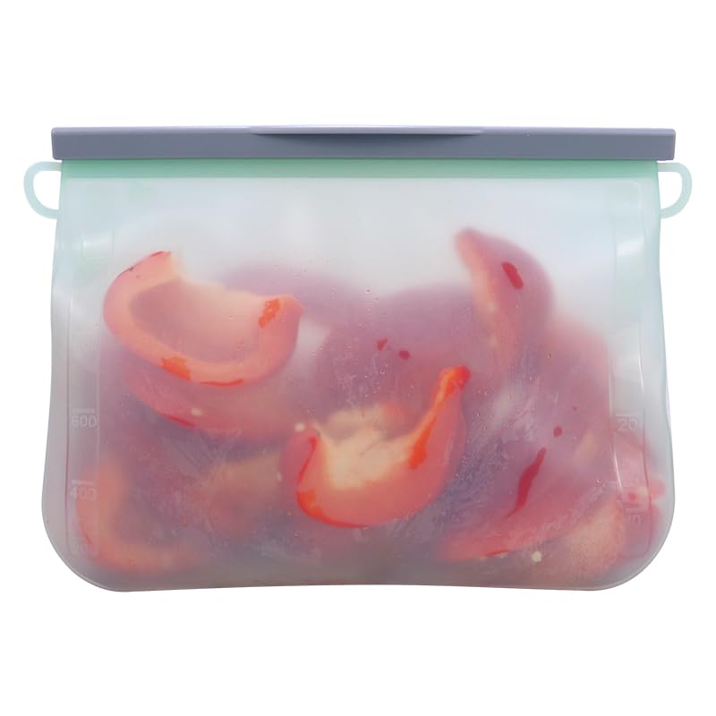 Bolsas silicona almacenamiento reutilizables apta para alimentos,frutas,liquidos,salsas y comida preparada, con cierre hermatico, diseñadas para muchos usos y asi ahorrar dinero.