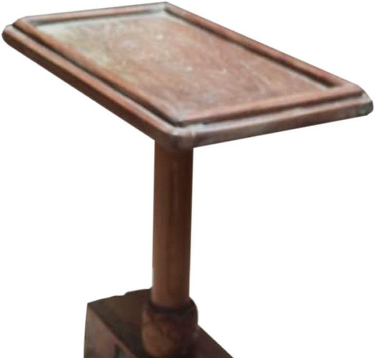 Miniatura 4 de Mesa Auxiliar De Centro De Madera Acabado Artesanal Marron