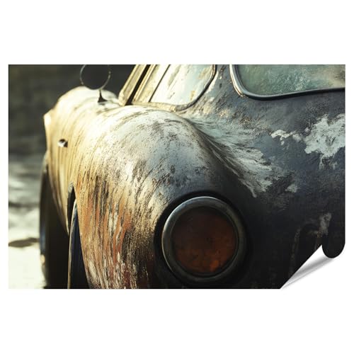 islandburner Prime - Póster de coche viejo con óxido y pátina, impresión fotográfica