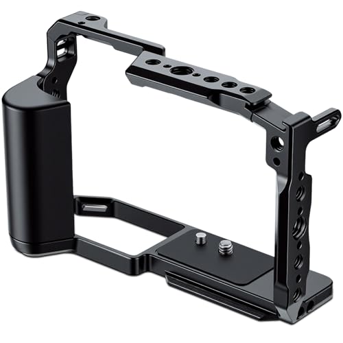 LEFTFOTO ZR Camera Metal Cage for Nikon ZR Protection Frame Rig Built-in Ergonomically Designed Handle Quick-Release Plate for Arca for Vlog Video Shooting