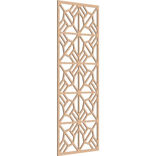 Image of Auburn Decorative Pierced Fretwork Wood Wall Panels, 37 3 /8 inchW x 94 3 /8 inchH x 3 /8 inchT, Hickory