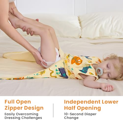 Image of babee Reshinee Bamboo Viscose Sleep Sack for Babies and Toddlers 1.0 Tog Wearable Blanket 2-Way Zipper Baby Shower Gifts