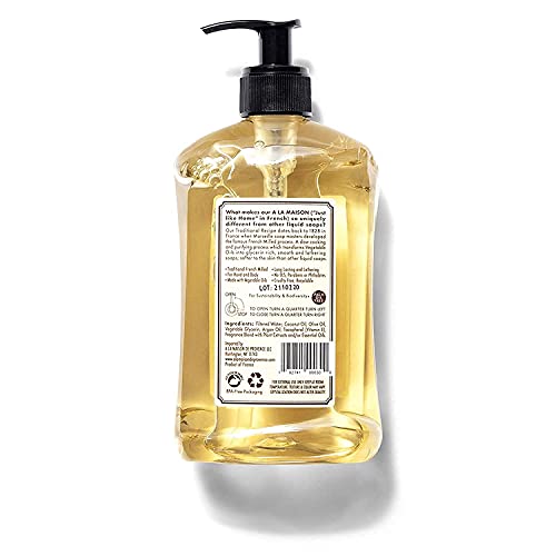 A La Maison White Tea Liquid Hand Soap | 16.9 Fl Oz. Pump Bottles Moisturizing Natural Hand Wash Soap | Triple French Milled | Gentle To Hands | (2 Pack) #TOP4