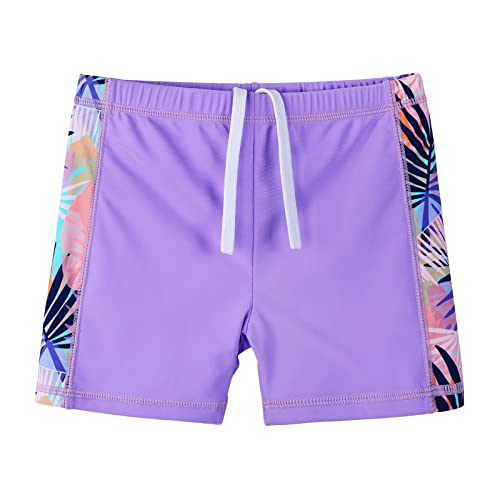Image of Girls Two Piece Swimsuit Floral UPF 50+ Rash Guard Set Kids Beach Swimwear