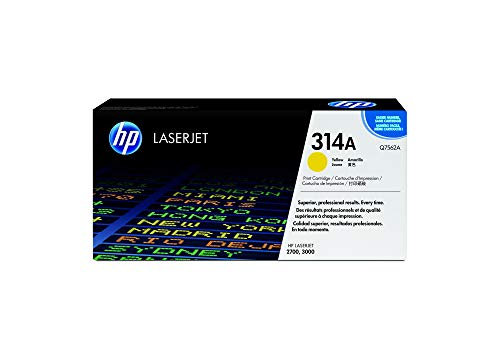 Toner jaune HP 314A authentique haute précision Q7562A pour des contrastes parfaits