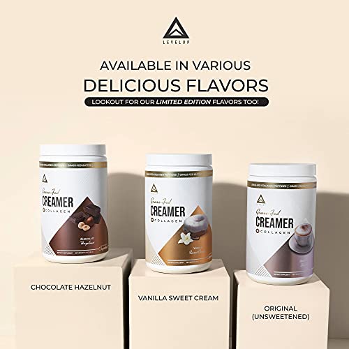 𝗪𝗜𝗡𝗡𝗘𝗥 - 𝗕𝗘𝗦𝗧 𝗞𝗘𝗧𝗢 𝗖𝗥𝗘𝗔𝗠𝗘𝗥 By Levelup With C8 Mct, Collagen Protein, Ketogenic Diet Coffee Creamer, Ketosis Supplement Ketone Support (Original Flavor, Unsweetened 7 Oz) #TOP5