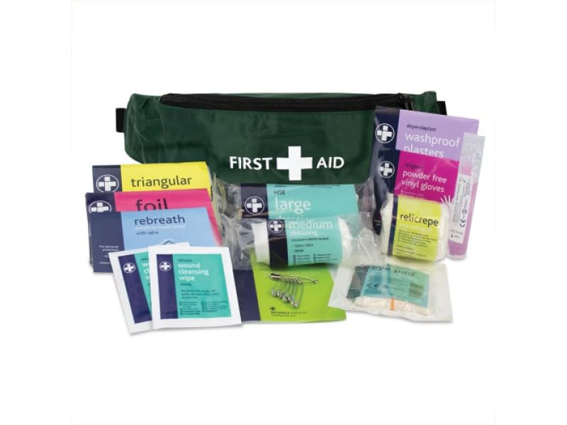 Reliance Playground First Aid Kit in Green Riga Bum Bag (RL136)