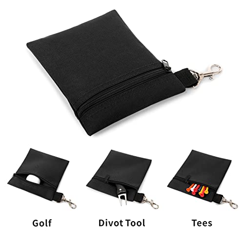 BuyAgain Golf Tee Pouch Zipper Bag