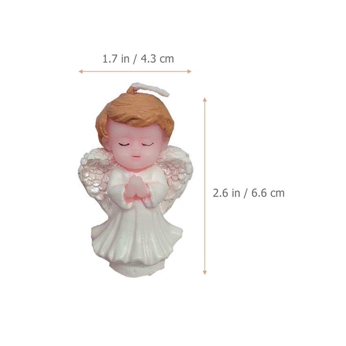 Gatuida 4 Velas de Ángel para Decoración Creativa y Divertida para Tartas de Cumpleaños Infantiles Hechas de Parafina en Fiestas y Postres