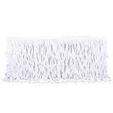 ✿ Falda de mesa versátil: la falda de mesa colorida se puede usar no solo para mesas rectangulares, sino también para mesas redondas. También se puede utilizar para baby showers, decoraciones familiares, fiestas de cumpleaños, bodas, festivales y otras ocasiones.