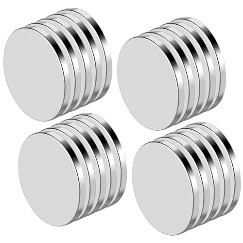 deegbbyi 20 Piezas Imanes de Neodimio, 10 x 2 mm Imán Neodimio Potente Redondo, Imán Autoadhesivo Potente Con Adhesivo 3M, para Pizarras Blancas, Neveras, Fotos y Pizarras Magnéticas