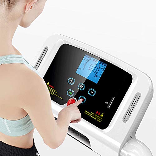 Caminadora eléctrica plegable con amortiguación y pantalla LCD miniatura 6
