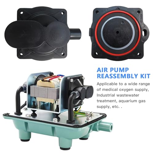 Updated for HP60/80 Air Pump Rebuild Complete Kit for Hiblow HP 80 HP 60 Aerators HP-80-0110, with White Switch