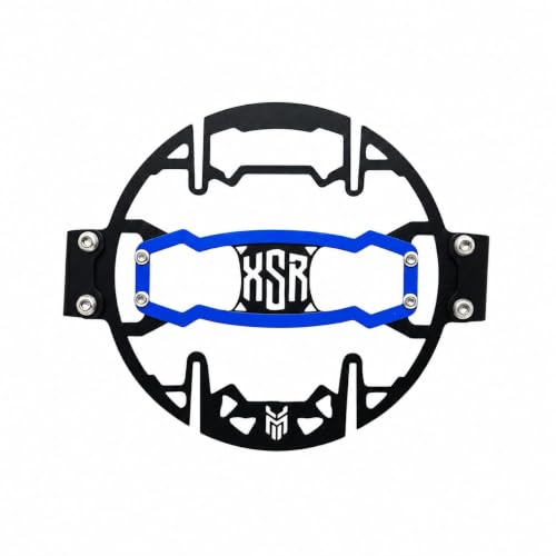 Image of Headlight Protector Grill for XSR 155, Rust-Resistant, Easy Installation, Headlight Guard Jaali Grey Batch with Branded Design Suitable For XSR 155. (Blue)