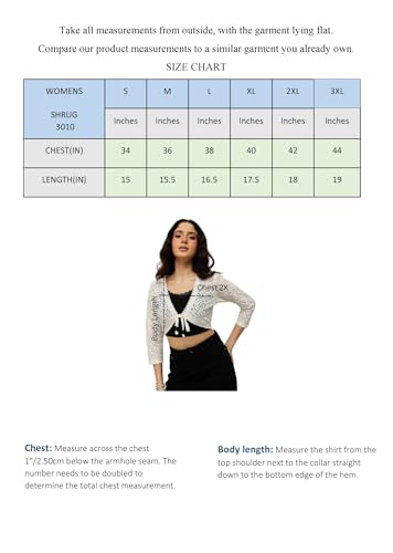 Image of ESPRESSO Women Designer Lace Front Tie Up Short Shrug /Cardigan (Regular and Plus Size)