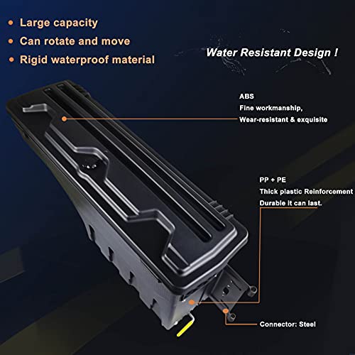 Truck Bed Storage Box Case Tool Box Compatible With Dodge Ram 1500 2500 3500 2002-2018 Rear Passenger Side #TOP2