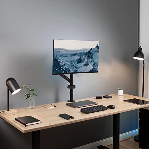 VIVO Universal Full Motion Pneumatic Pole Mount Arm for 17 to 32 inch Monitor Screens, 75mm and 100mm VESA Plate, Black, MOUNT-POLE05O - Thumbnail 5