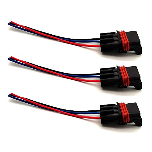 Allmost Pack of 3 Pulse Power Plug Connector, Pigtail Compatible with 2018 2019 2020 2021 Polaris Ranger XP1000 & RZR RS1 General Bus Bar Harness Pigtail Connectors