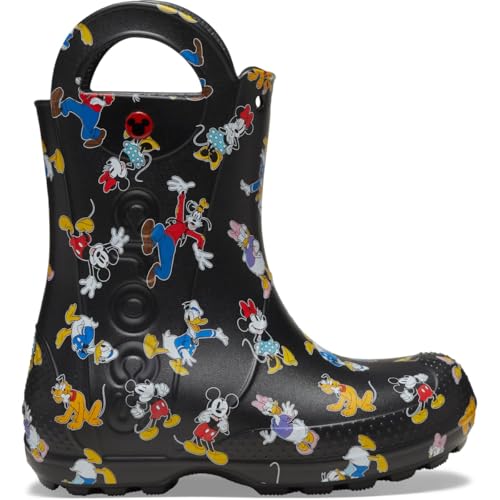 Image of Crocs Kids' Handle It Rain Boots | Waterproof Slip On Shoes | Kids' Rain Boots