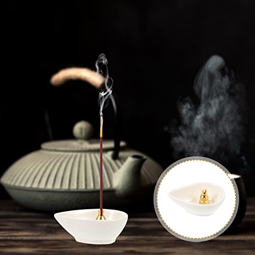 Hemoton Suporte De Incenso De Cerâmica Porta Incenso Para Paus Queimador De Incenso De Meditação Ban