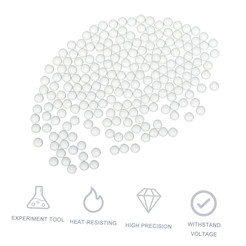 Solustre 1 Pack Experimental Glass Beads Zeolite Mixing Glass Glassine Glass Boiling Stones Boiling Chips Chemistry Pearls Balls Labs Anti Boiling Glass Bead Labs Sand Grinding Bead Paint #TOP6