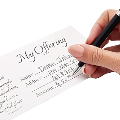 100 Pack Church Offering Envelopes for Tithe Italy