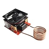 Honseadek 1000 W ZVS Induktions-Heizplatten-Set mit Spiral-Kupferspulenrohr und Wasserkühlsystem, DC 24–36 V Versorgung für Heimwerker-Schmelz-, Stahl-Abschreck- und Glühprojekte