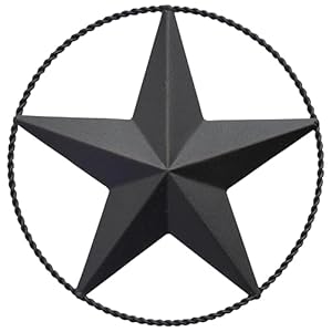 65 Black Metal Barn Star Wall Decor Wall Art for Farmhouse Western Rustic Homes Outside or Inside of House Decorations