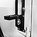 Hooke Road JK Door Hinge Step, Metal Folding Foot Pedal w/Star Sign for 2007-2018 Jeep Wrangler JK & JKU