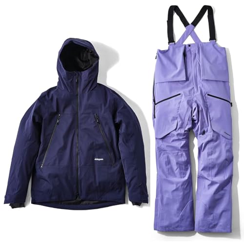 [43DEGREES] �X�m�[�{�[�h�E�F�A �㉺�Z�b�g [ �����Y�E���f�B�[�X / �S60�p�^�[�� : 20.NAVY + PURPLE (2020�N�������f��) / S-M�T�C�Y ] �W���P�b�g �r�u�p���c �Z�b�g �X�L�[�E�F�A �h�� ���� ����